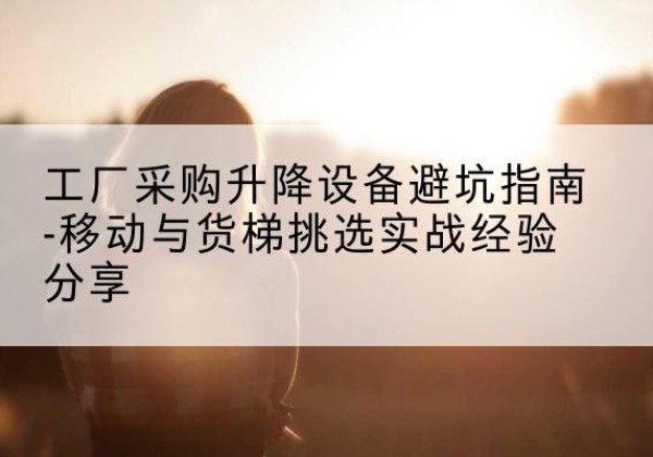 涡阳移动式升降机怎么选-工厂采购升降设备避坑指南-移动与货梯挑选实战经验分享
