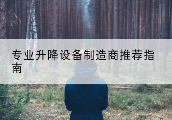 涡阳电动剪叉升降平台厂家-专业升降设备制造商推荐指南